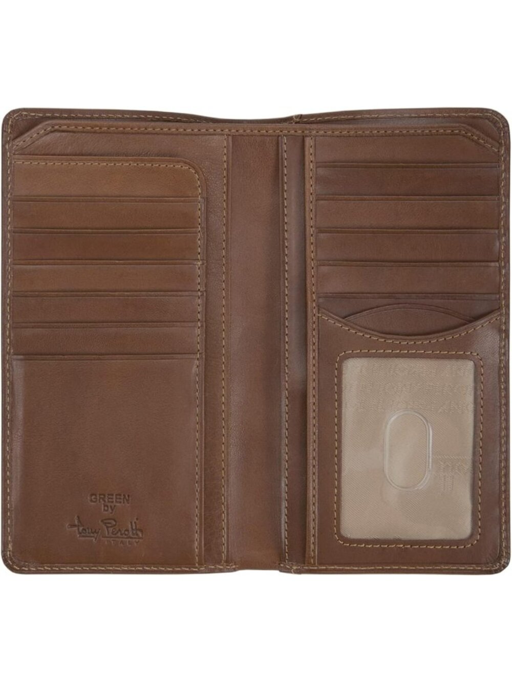Italian Leather Checkbook Wallet for Men, Slim Design, RFID Protection, Stylish